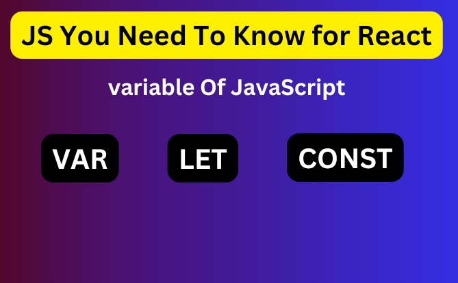 JavaScript Features for react