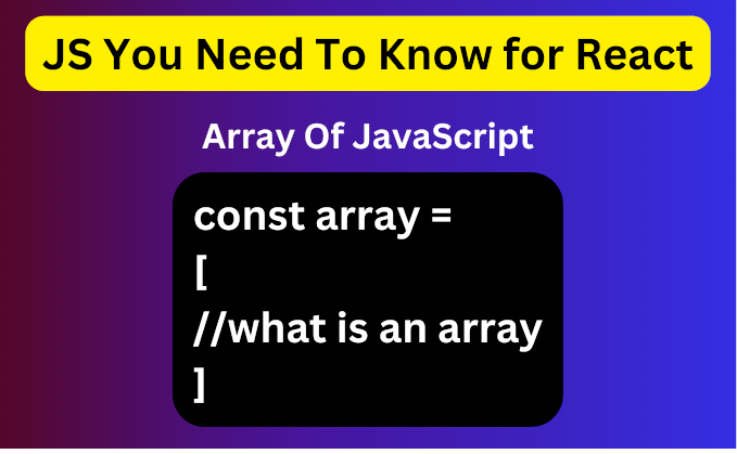 Array and Objects in JavaScript