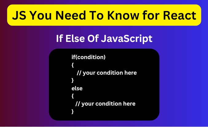 If Else Condition in JavaScript